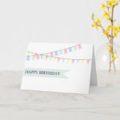 Carte Joyeux anniversaire (Fleur jaune)