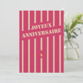 Carte Joyeux anniversaire (Debout devant)