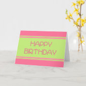 Carte Joyeux anniversaire (Fleur jaune)