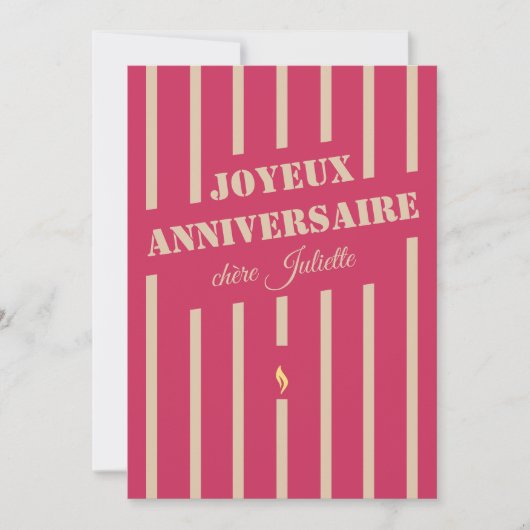 Carte Joyeux anniversaire (Devant)