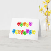Carte Joyeux anniversaire (Fleur jaune)
