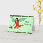 Carte Joyeux anniversaire (Fleur jaune)