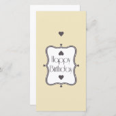 Carte Joyeux anniversaire (Devant / Derrière)