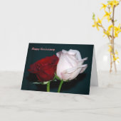 Carte Joyeux anniversaire (Fleur jaune)