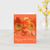 Carte Joyeux anniversaire (Fleur jaune)