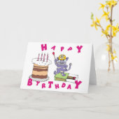 Carte Joyeux anniversaire ! (Fleur jaune)