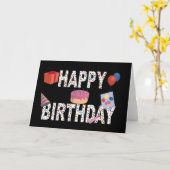 Carte Joyeux anniversaire (Fleur jaune)