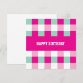 Carte Joyeux Anniversaire (Devant / Derrière)