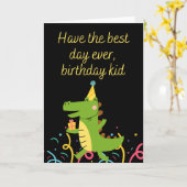 Carte Joyeux anniversaire (Fleur jaune)