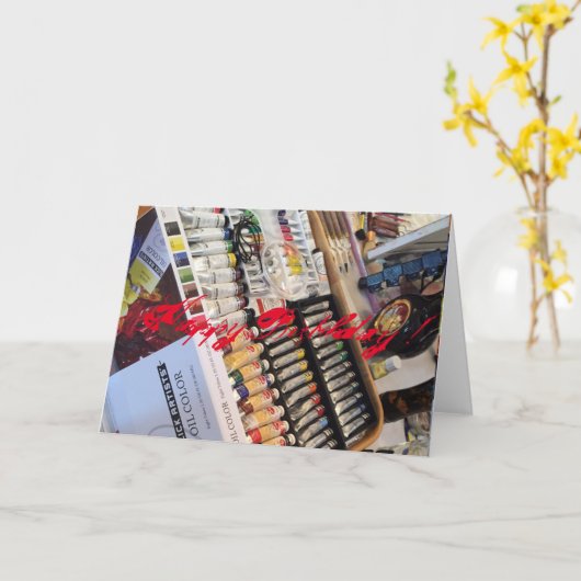 Carte Joyeux anniversaire ! (Fleur jaune)