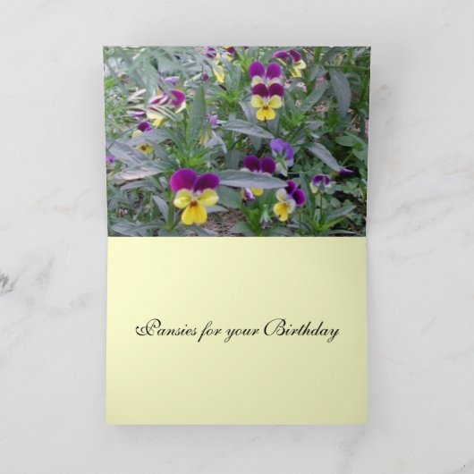 Carte Joyeux anniversaire (Intérieur)