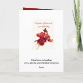 Carte Joyeux anniversaire (Dos)