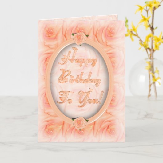 Carte Joyeux anniversaire ! (Fleur jaune)