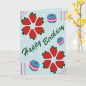 Carte Joyeux anniversaire (Fleur jaune)