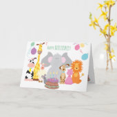 Carte Joyeux Anniversaire (Fleur jaune)
