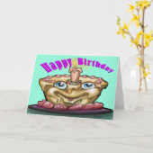 Carte Joyeux anniversaire (Fleur jaune)