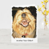 Carte Joyeux anniversaire (Fleur jaune)