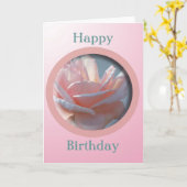 Carte Joyeux Anniversaire (Fleur jaune)