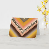 Carte Joyeux anniversaire (Fleur jaune)