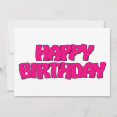 Carte Joyeux anniversaire (Dos)