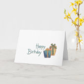 Carte Joyeux anniversaire (Fleur jaune)
