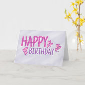 Carte Joyeux anniversaire (Fleur jaune)