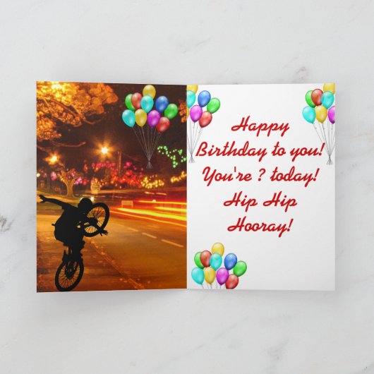 CARTE JOYEUX ANNIVERSAIRE ! (Intérieur)