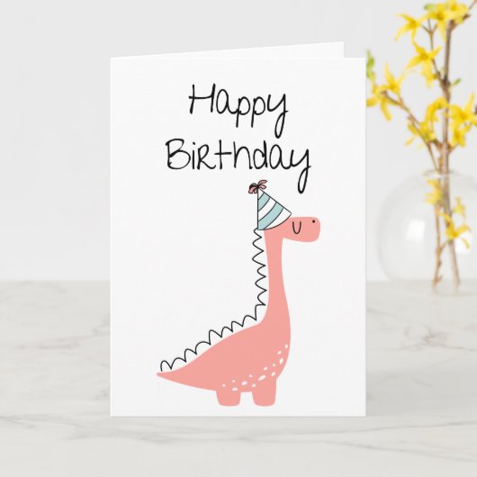 Carte Joyeux anniversaire (Fleur jaune)