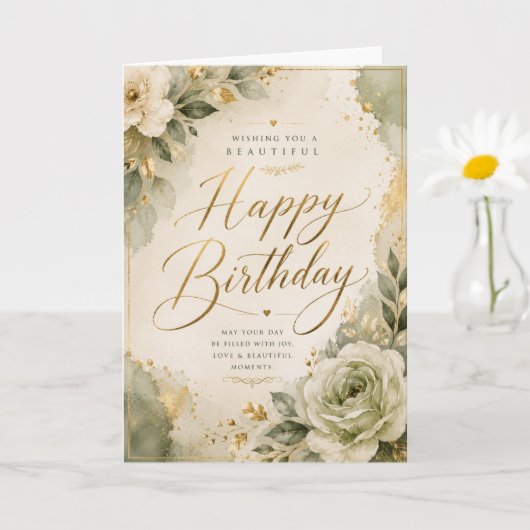Carte Joyeux Anniversaire (Petite plante)