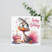 Carte Joyeux Anniversaire (Debout devant)
