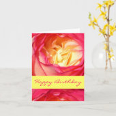 Carte Joyeux anniversaire (Fleur jaune)