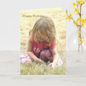 Carte Joyeux anniversaire (Fleur jaune)