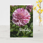 Carte Joyeux anniversaire (Fleur jaune)