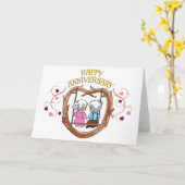 Carte Joyeux anniversaire (Fleur jaune)