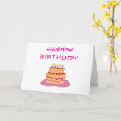 Carte Joyeux anniversaire (Fleur jaune)
