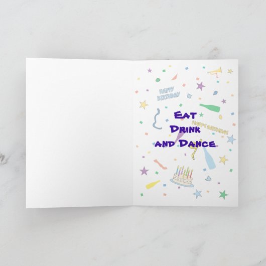 Carte Joyeux anniversaire (Intérieur)