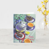 Carte Joyeux anniversaire (Fleur jaune)