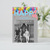 Carte Joyeux anniversaire (Debout devant)