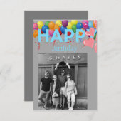 Carte Joyeux anniversaire (Devant / Derrière)