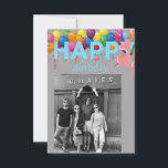 Carte Joyeux anniversaire<br><div class="desc">Bonne carte d'anniversaire,  photo et couleur au sommet,  belle conception</div>