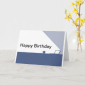 Carte Joyeux anniversaire (Fleur jaune)