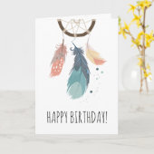 Carte Joyeux anniversaire (Fleur jaune)