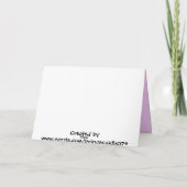 Carte Joyeux anniversaire ! (Dos)
