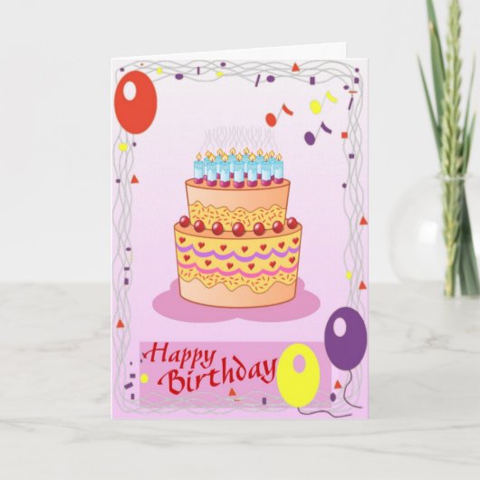 Carte Joyeux anniversaire (Devant)