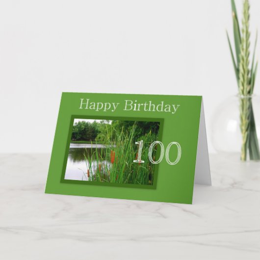 Carte Joyeux anniversaire 100e (Devant)