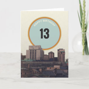 Carte Joyeux anniversaire 13 ans