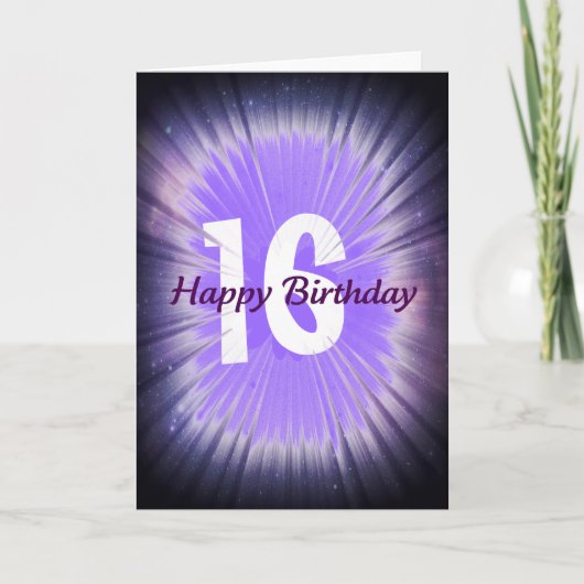 Carte Joyeux Anniversaire 16 (Devant)