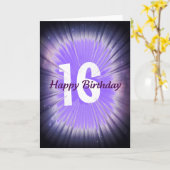Carte Joyeux Anniversaire 16 (Fleur jaune)
