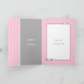 Carte Joyeux anniversaire 16 aujourd'hui gris et rose (Intérieur)