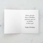 Carte Joyeux anniversaire 1928 ans de twentie des années (Intérieur)